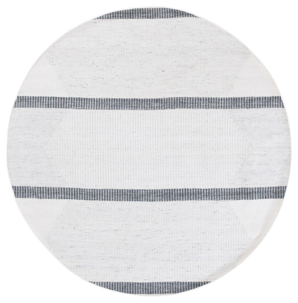 Safavieh Kilim Handwoven Area Rug - Contemporary Geometric Design In Light Grey And Ivory For Elegant Spaces Dark Grey ,Ivory Pet Klm440g-3
