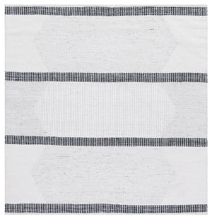 Safavieh Kilim Handwoven Runner Rug - Modern Geometric Design In Elegant Grey And Ivory For High Traffic Areas Dark Grey ,Ivory Pet Klm440g-6sq