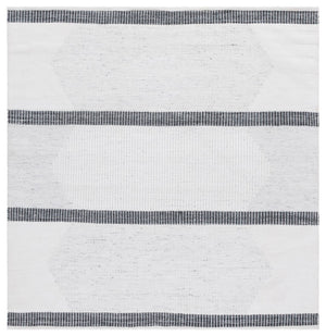Safavieh Kilim Handwoven Area Rug - Contemporary Geometric Design In Light Grey And Ivory For Elegant Spaces Dark Grey ,Ivory Pet Klm440g-3