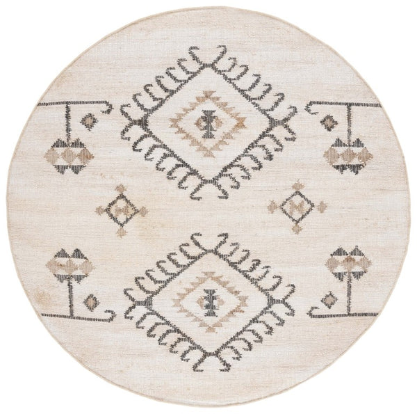 Safavieh Kilim Hand-Woven Jute Flat Weave Area Rug Bold Geometric Bohemian Living Room Accent Off-White 9'-0" x 9'-0" - R KLM762A-9R