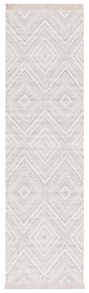 Safavieh Kilim 767 KLM767 Flatweave  Rug Light Grey / Ivory KLM767F-6SQ