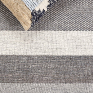 Safavieh Kilim Contemporary Area Rug With Geometric Pattern - Elegant, Durable Design For Modern Spaces Grey ,Charcoal 90% Wool,10% Polyester Klm877f-6