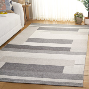 Safavieh Kilim Elegant Runner Rug - Contemporary Design With Luxurious Wool Blend For Stylish Home Décor Grey ,Charcoal 90% Wool,10% Polyester Klm877f-5