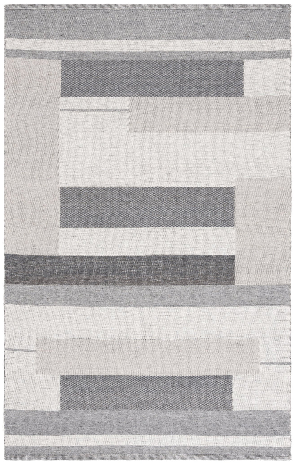 Safavieh Kilim Elegant Runner Rug - Contemporary Design With Luxurious Wool Blend For Stylish Home Décor Grey ,Charcoal 90% Wool,10% Polyester Klm877f-5