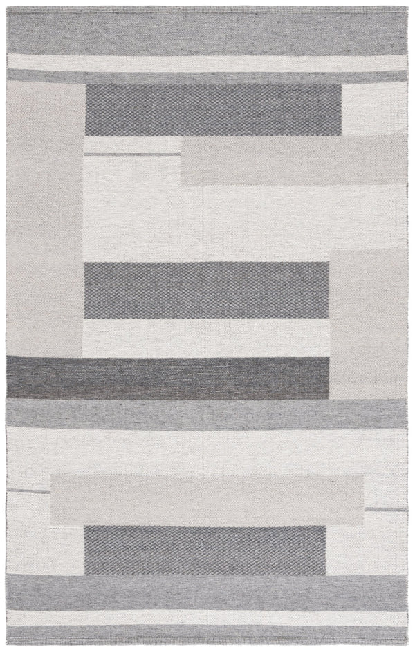 Safavieh Kilim Elegant Runner Rug - Contemporary Design With Luxurious Wool Blend For Stylish Home Décor Grey ,Charcoal 90% Wool,10% Polyester Klm877f-5