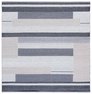 Safavieh Kilim Elegant Runner Rug - Contemporary Design With Luxurious Wool Blend For Stylish Home Décor Grey ,Charcoal 90% Wool,10% Polyester Klm877f-6sq