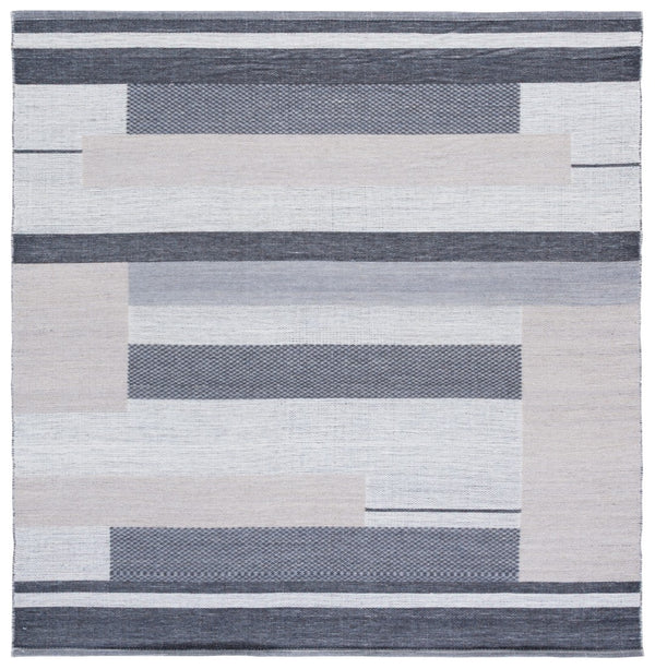 Safavieh Kilim Contemporary Area Rug With Geometric Pattern - Elegant, Durable Design For Modern Spaces Grey ,Charcoal 90% Wool,10% Polyester Klm877f-6