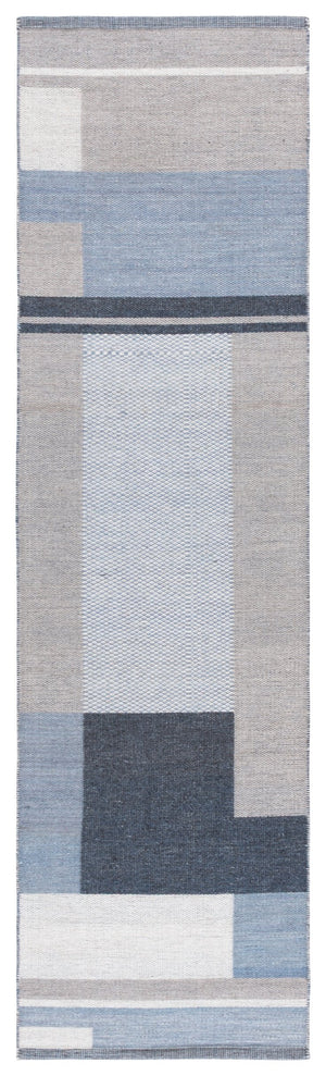 Safavieh Kilim Contemporary Runner Rug - Elegant Geometric Design For Stylish Home Decor And Comfort Beige ,Blue 90% Wool,10% Polyester Klm878b-28