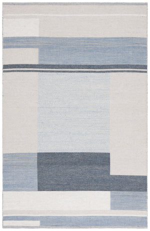 Safavieh Kilim Contemporary Runner Rug - Elegant Geometric Design For Stylish Home Decor And Comfort Beige ,Blue 90% Wool,10% Polyester Klm878b-5