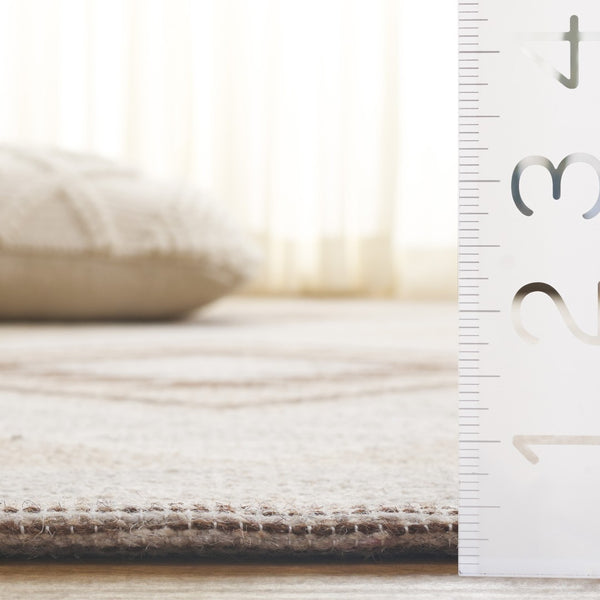 Safavieh Kilim Plush Area Rug - Timeless Contemporary Design With Elegant Geometric Motifs For Any Room Beige ,Brown 90% Wool,10% Polyester Klm879b-4