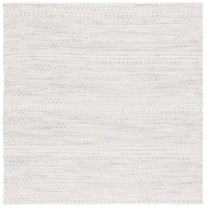 Safavieh Kilim 954 Hand Woven Solid & Tonal Rug Ivory / Grey 6' x 6' Square