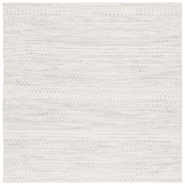 Safavieh Kilim 954 Hand Woven Solid & Tonal Rug Ivory / Grey 6' x 6' Square