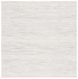 Safavieh Kilim 954 Hand Woven Solid & Tonal Rug Ivory / Grey 6' x 6' Square