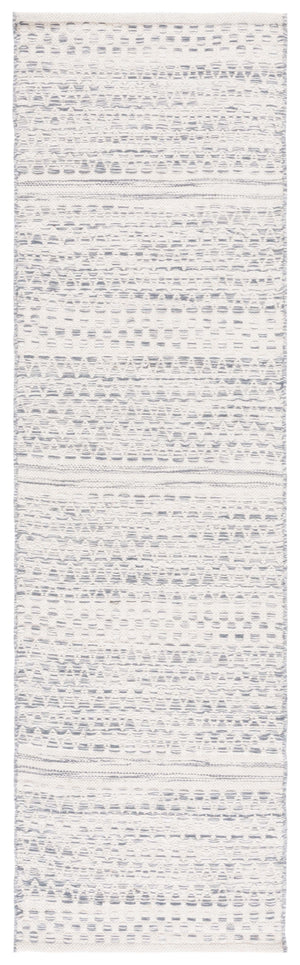 Safavieh Kilim 954 Hand Woven Solid & Tonal Rug Ivory / Dark Grey 8' x 10'