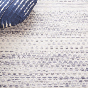 Safavieh Kilim 954 Hand Woven Solid & Tonal Rug Ivory / Dark Grey 5' x 8'