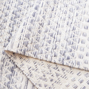 Safavieh Kilim 954 Hand Woven Solid & Tonal Rug Ivory / Dark Grey 5' x 8'