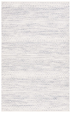 Safavieh Kilim 954 Hand Woven Solid & Tonal Rug Ivory / Dark Grey 5' x 8'