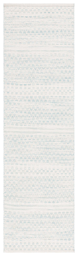 Safavieh Kilim 954 Hand Woven Solid & Tonal Rug Ivory / Light Blue 8' x 10'