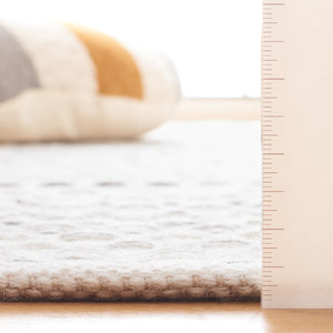 Safavieh Kilim 954 Hand Woven Solid & Tonal Rug Ivory / Brown 5' x 8'