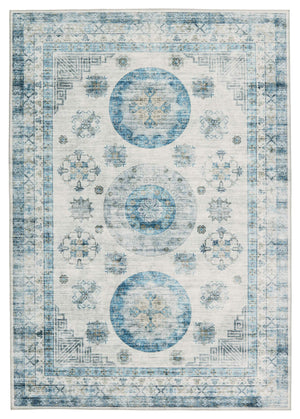 Jaipur Living Vibe by Jaipur Living Nyria Flatweave Polyester Medallion Rug for Rooms 5'3"X7'6" RUG153342