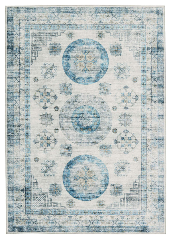 Jaipur Living Vibe by Jaipur Living Nyria Flatweave Polyester Medallion Rug for Rooms 5'3"X7'6" RUG153342
