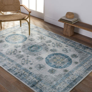Jaipur Living Vibe by Jaipur Living Nyria Flatweave Polyester Medallion Rug for Rooms 5'3"X7'6" RUG153342