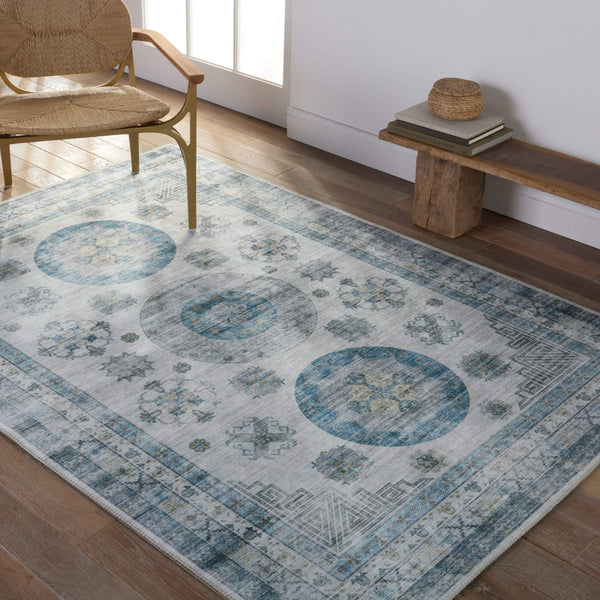 Jaipur Living Vibe by Jaipur Living Nyria Flatweave Polyester Medallion Rug for Rooms 5'3"X7'6" RUG153342
