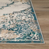 Dalyn Rugs Karma KM23 Power Woven 60% Polypropylene/40% Polyester Traditional Rug Ivory 9'4" x 13'2" KM23IV9X13