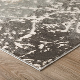 Dalyn Rugs Karma KM28 Power Woven 60% Polypropylene/40% Polyester Transitional Rug Grey 9'4" x 13'2" KM28GR9X13