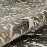 Dalyn Rugs Karma KM28 Power Woven 60% Polypropylene/40% Polyester Transitional Rug Grey 9'4" x 13'2" KM28GR9X13