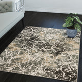 Dalyn Rugs Karma KM28 Power Woven 60% Polypropylene/40% Polyester Transitional Rug Grey 9'4" x 13'2" KM28GR9X13