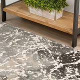 Dalyn Rugs Karma KM28 Power Woven 60% Polypropylene/40% Polyester Transitional Rug Grey 9'4" x 13'2" KM28GR9X13