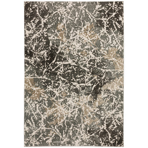 Dalyn Rugs Karma KM28 Power Woven 60% Polypropylene/40% Polyester Transitional Rug Grey 9'4" x 13'2" KM28GR9X13