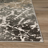 Dalyn Rugs Karma KM28 Power Woven 60% Polypropylene/40% Polyester Transitional Rug Grey 9'4" x 13'2" KM28GR9X13