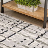 Dalyn Rugs Karma KM4 Power Woven 60% Polypropylene/40% Polyester Contemporary Rug Grey 9'4" x 13'2" KM4GR9X13