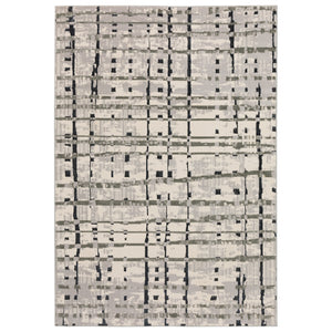 Dalyn Rugs Karma KM4 Power Woven 60% Polypropylene/40% Polyester Contemporary Rug Grey 9'4" x 13'2" KM4GR9X13