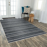 Rizzy Katana KNA894 Hand Tufted Casual Wool Rug Charcoal 8'6" x 11'6"