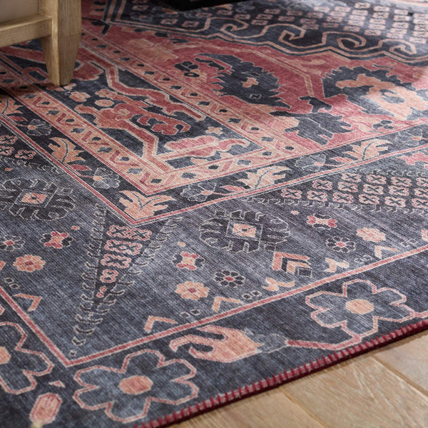 Jaipur Living Nikki Chu Vintage Medallion Runner Rug Distressed Floral Polyester Hallway Accent RUG152569