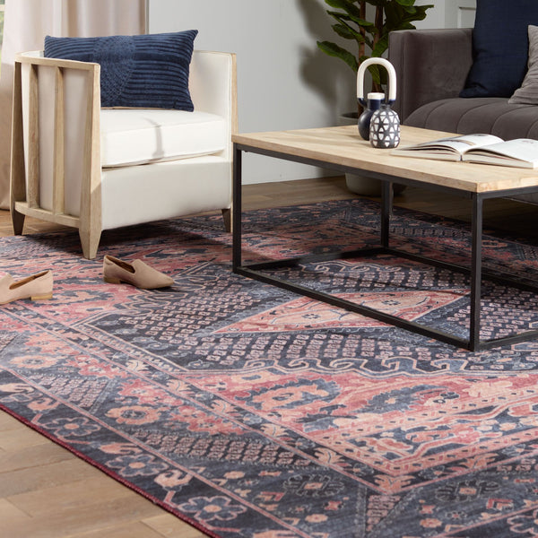 Jaipur Living Nikki Chu Vintage Medallion Runner Rug Distressed Floral Polyester Hallway Accent RUG152569