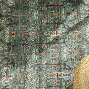 Jaipur Living Nikki Chu Trellis Runner Rug Vintage Distressed Lattice Pattern Hallway Entryway RUG152581