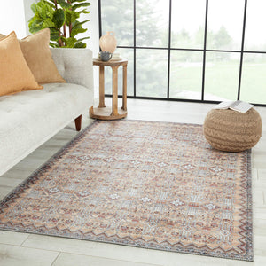 Jaipur Living Nikki Chu Distressed Trellis Polyester Runner Rug for Hallways and Entryways RUG152594
