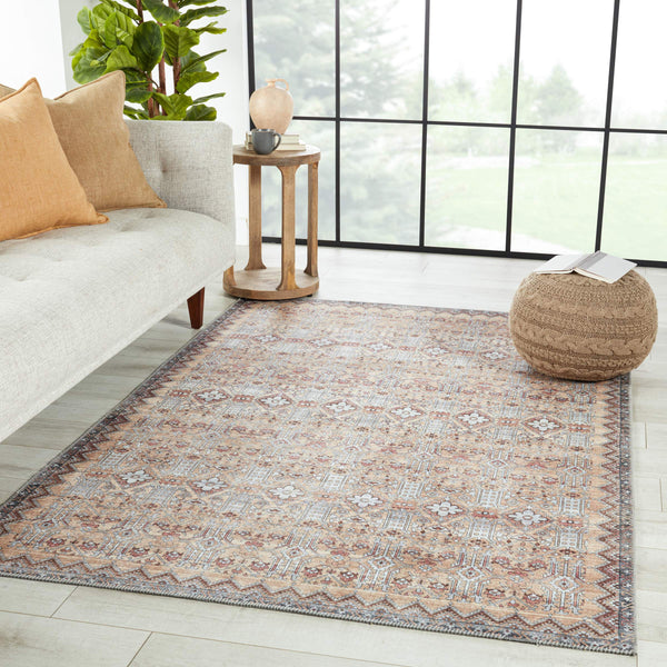 Jaipur Living Nikki Chu Distressed Trellis Polyester Runner Rug for Hallways and Entryways RUG152594