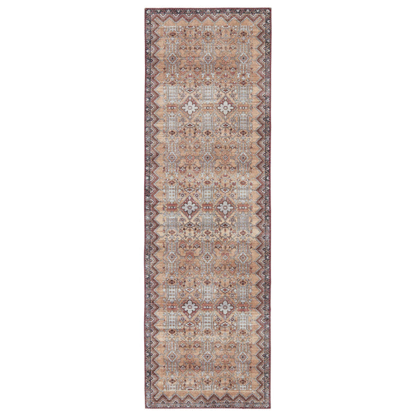 Jaipur Living Nikki Chu Distressed Trellis Polyester Runner Rug for Hallways and Entryways RUG152594