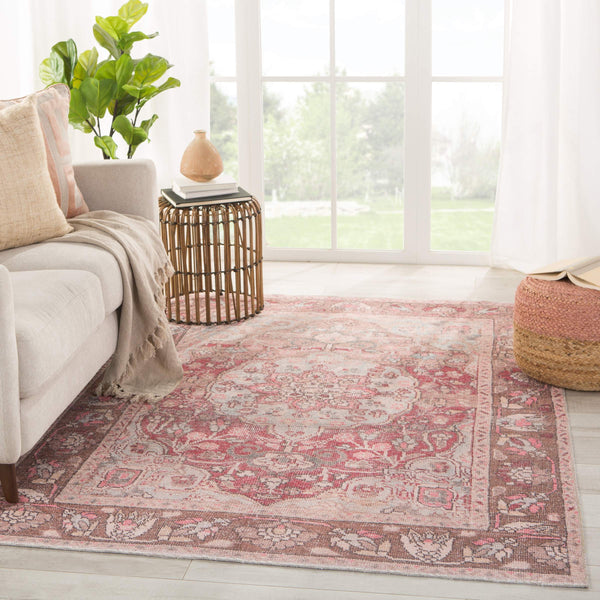 Jaipur Living Jaipur Living Edita Faded Medallion Floral Polyester Rug for Bohemian Rooms RUG150435