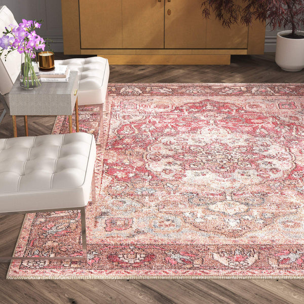 Jaipur Living Jaipur Living Edita Faded Medallion Floral Polyester Rug for Bohemian Rooms RUG150435