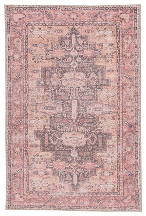 Jaipur Living Kindred Cosima Knd06 Powerloomed Machinemade 100% Polyester Traditional Medallion Indoor Rug Pink, Gray 100% Polyester, 80% Polyester 20% Co Rug146170
