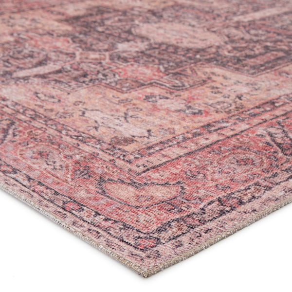 Jaipur Living Kindred Cosima Knd06 Powerloomed Machinemade 100% Polyester Traditional Medallion Indoor Rug Pink, Gray 100% Polyester, 80% Polyester 20% Co Rug146170