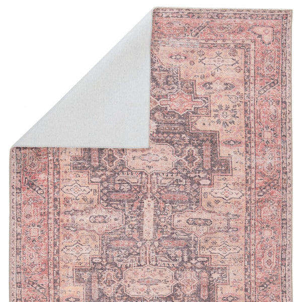 Jaipur Living Kindred Cosima Knd06 Powerloomed Machinemade 100% Polyester Traditional Medallion Indoor Rug Pink, Gray 100% Polyester, 80% Polyester 20% Co Rug146170