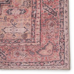 Jaipur Living Kindred Cosima Knd06 Powerloomed Machinemade 100% Polyester Traditional Medallion Indoor Rug Pink, Gray 100% Polyester, 80% Polyester 20% Co Rug146170
