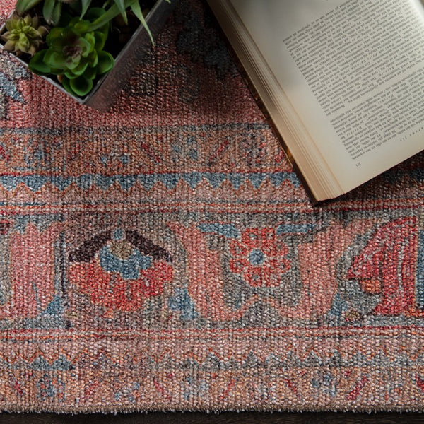 Jaipur Living Kindred Pippa Knd07 Powerloomed Machinemade 100% Polyester Traditional Medallion Indoor Rug Pink, Light Blue 100% Polyester, 80% Polyester 20% Co Rug156648